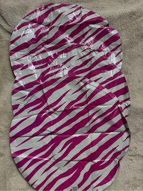 Pink Zebra Print Inflatable Pool Float (Set of 3)